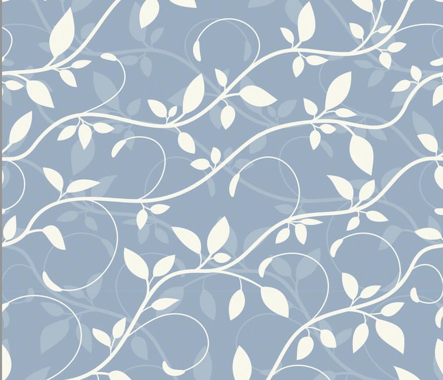 Blue White Floral Art Print Doorway Curtain Noren image 3