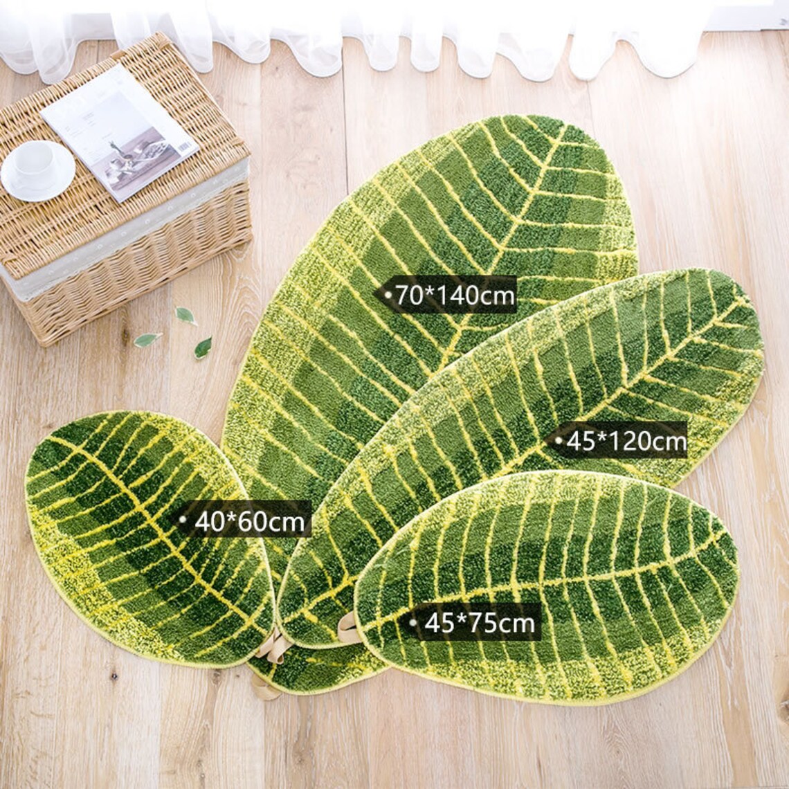 Banana Leaf Bath Mat Multiple Sized Mom‘s Day Gift