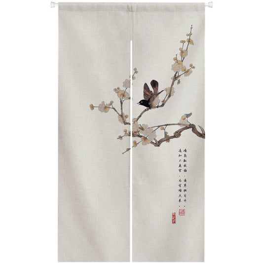 Peach Blossom Noren Door Curtain image 1