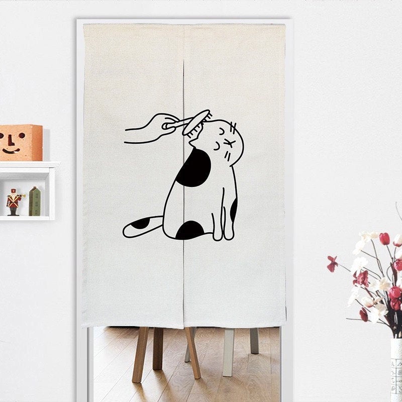 Carding Cat Doorway Noren