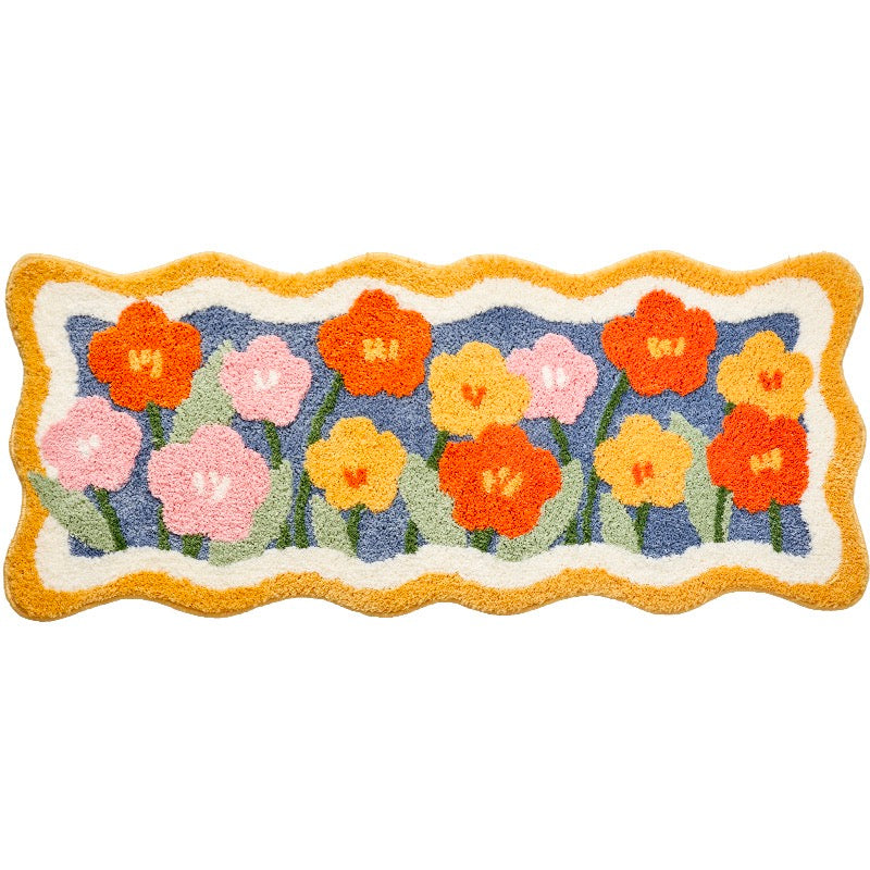 Lovely Flowers Bedroom Runner Mat Mom‘s Day Gift