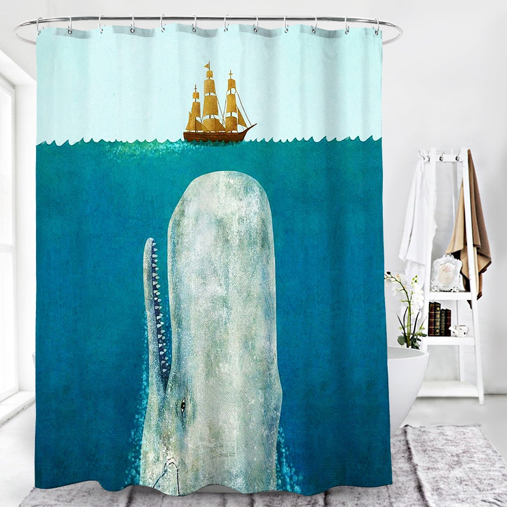 Cute Animal Octopus Shower Curtain