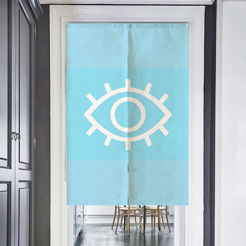 the Eye of the Blue Devil Door Curtain