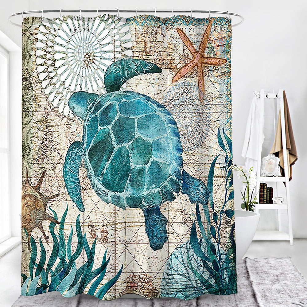 Cute Animal Octopus Shower Curtain