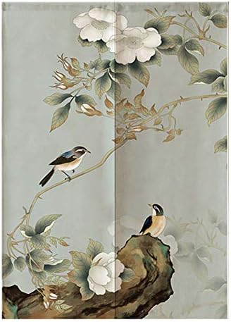 Two magpies Door Curtain