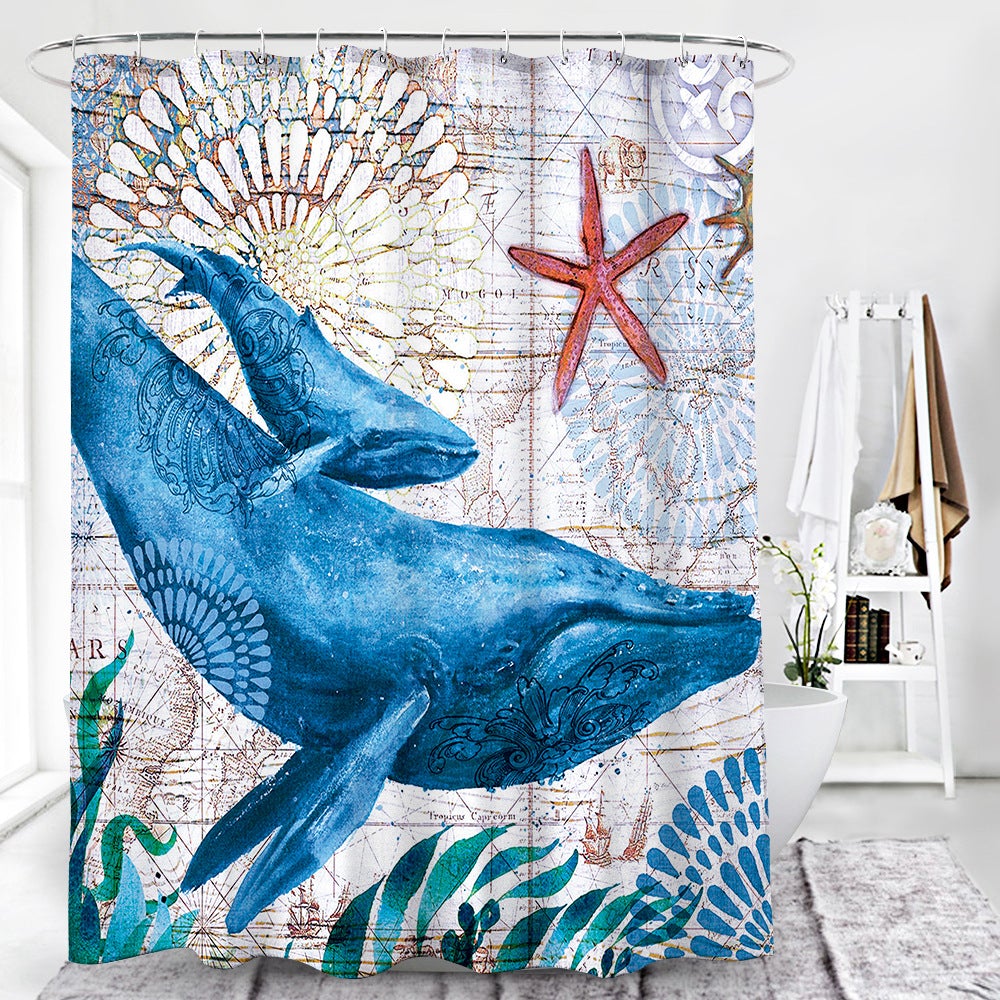 Cute Animal Octopus Shower Curtain