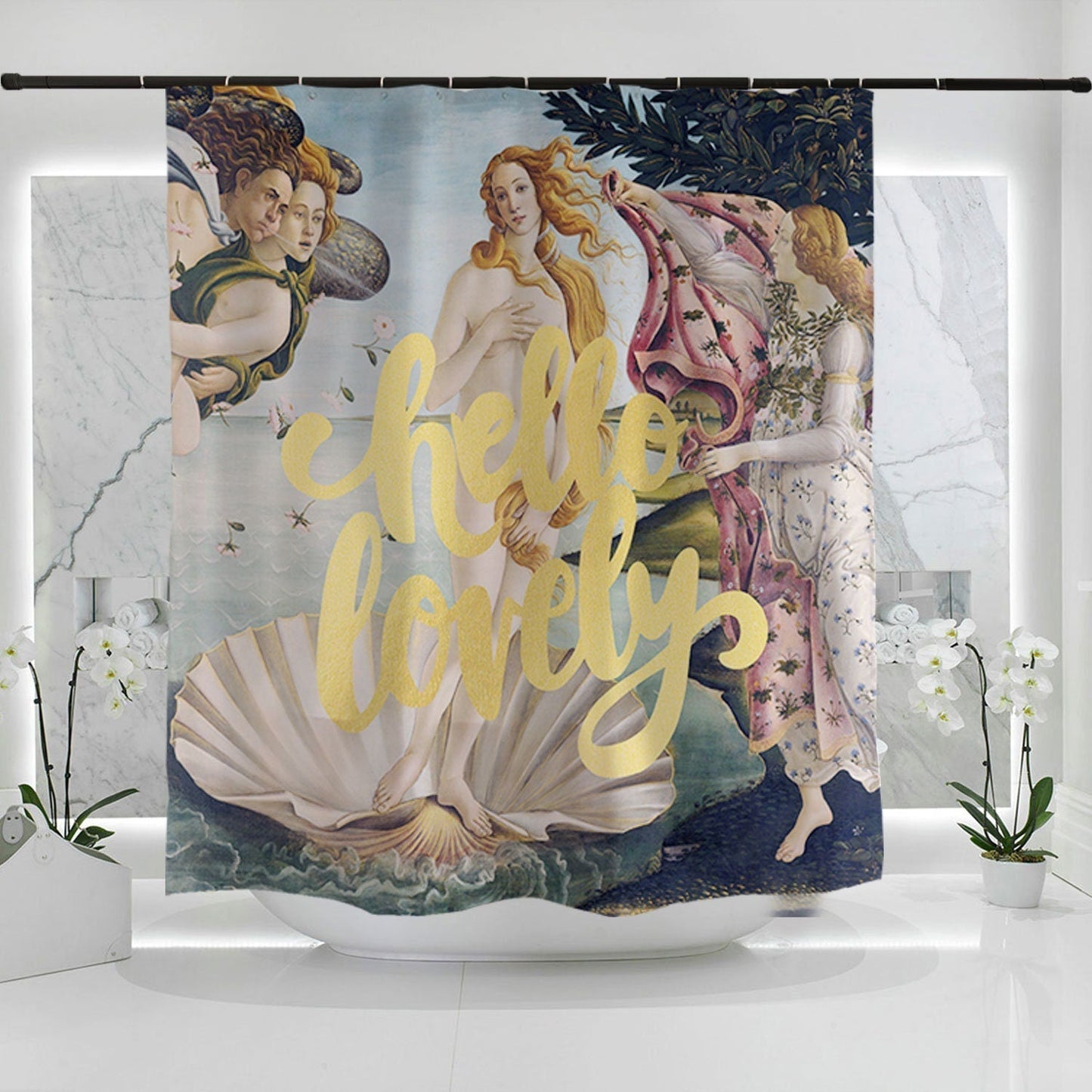 Hello Venus Shower Curtain