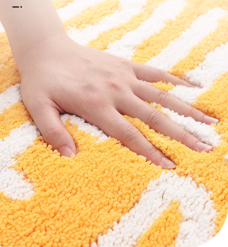 Yellow Lemon Bath Mat