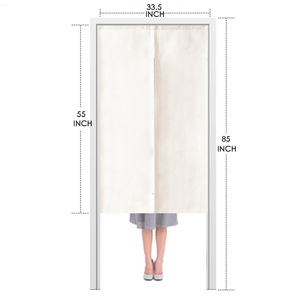 Pink Plum Blossom Noren Doorway Curtain