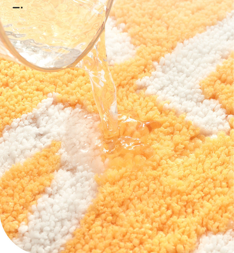 Yellow Lemon Bath Mat