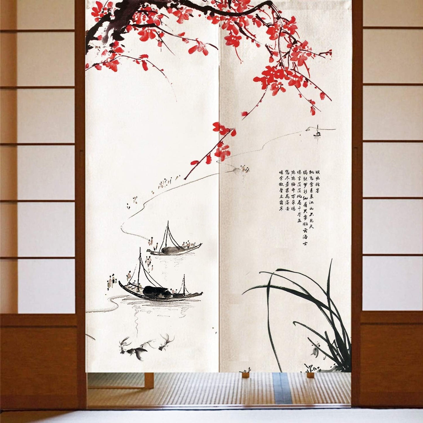 Japanese Noren Wide Doorway Curtain
