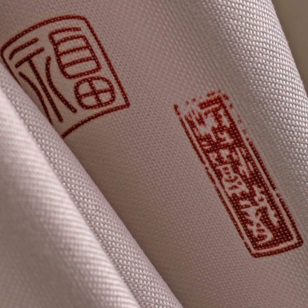 Ofat Home Chinese Traditional Doorway Curtain Tapestry Wall Hanging Kitchen Partition, Lotus Sketch Beige, 33.5"x 59", Custom