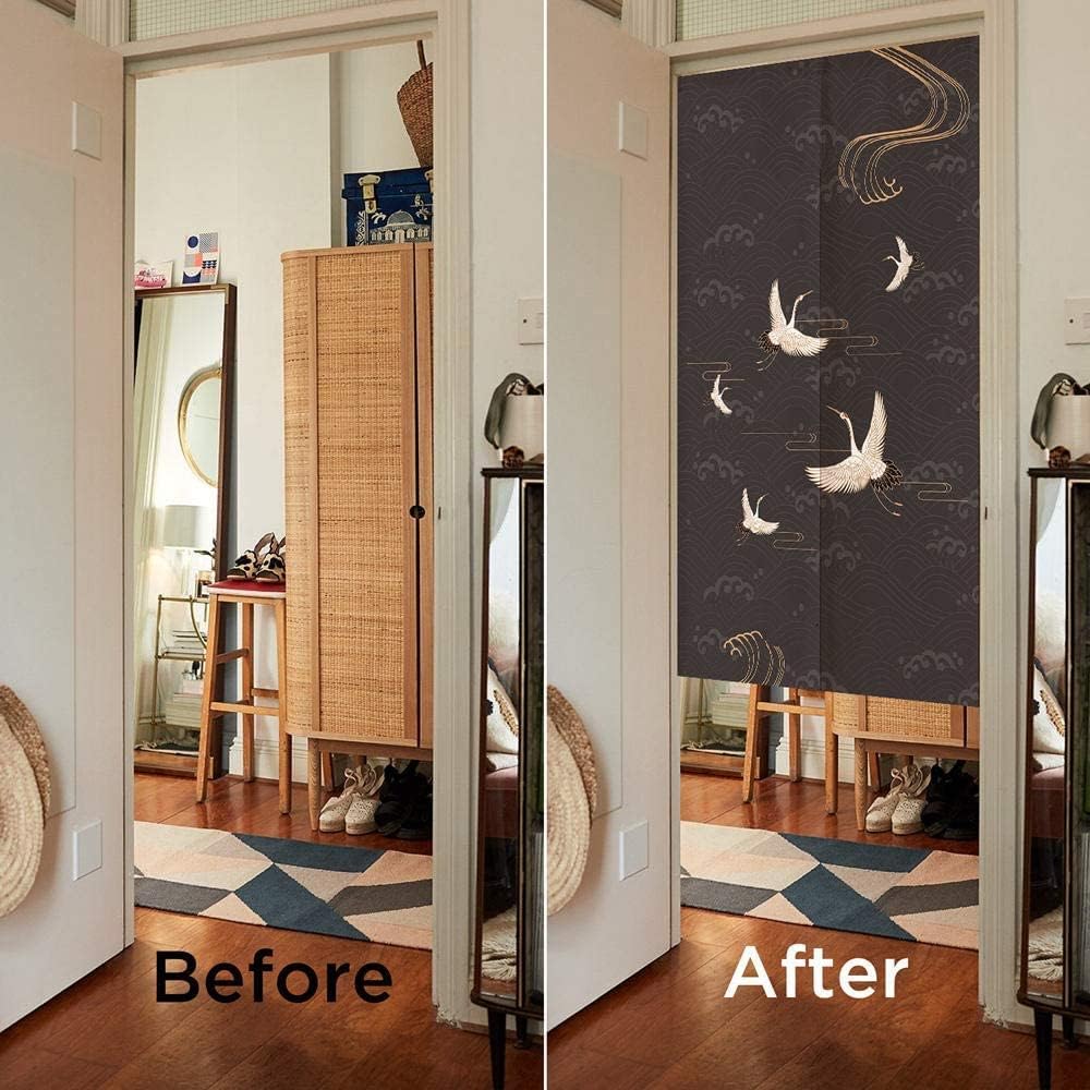 Chinese Traditional Ink Painting Doorway Curtain
