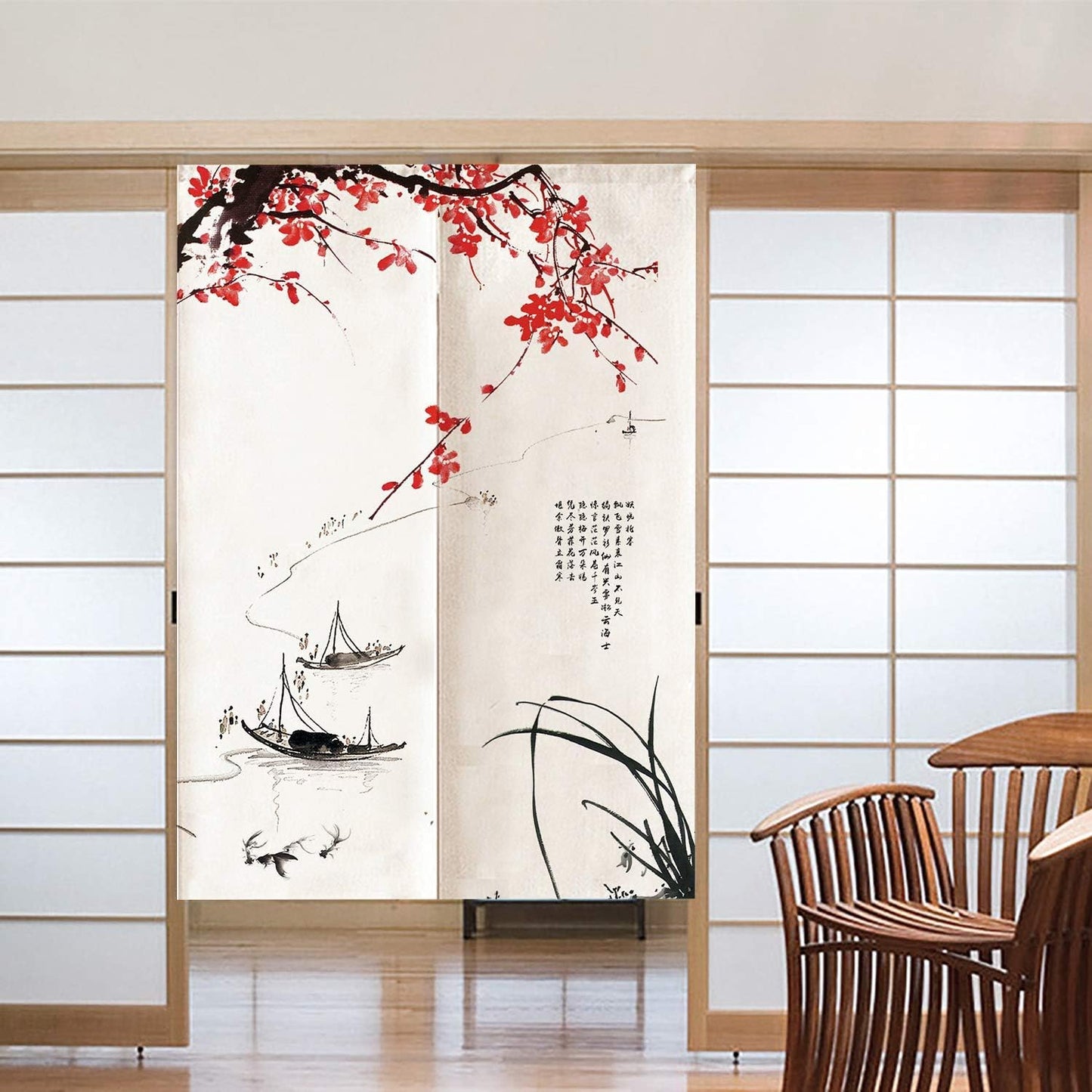 Japanese Noren Wide Doorway Curtain