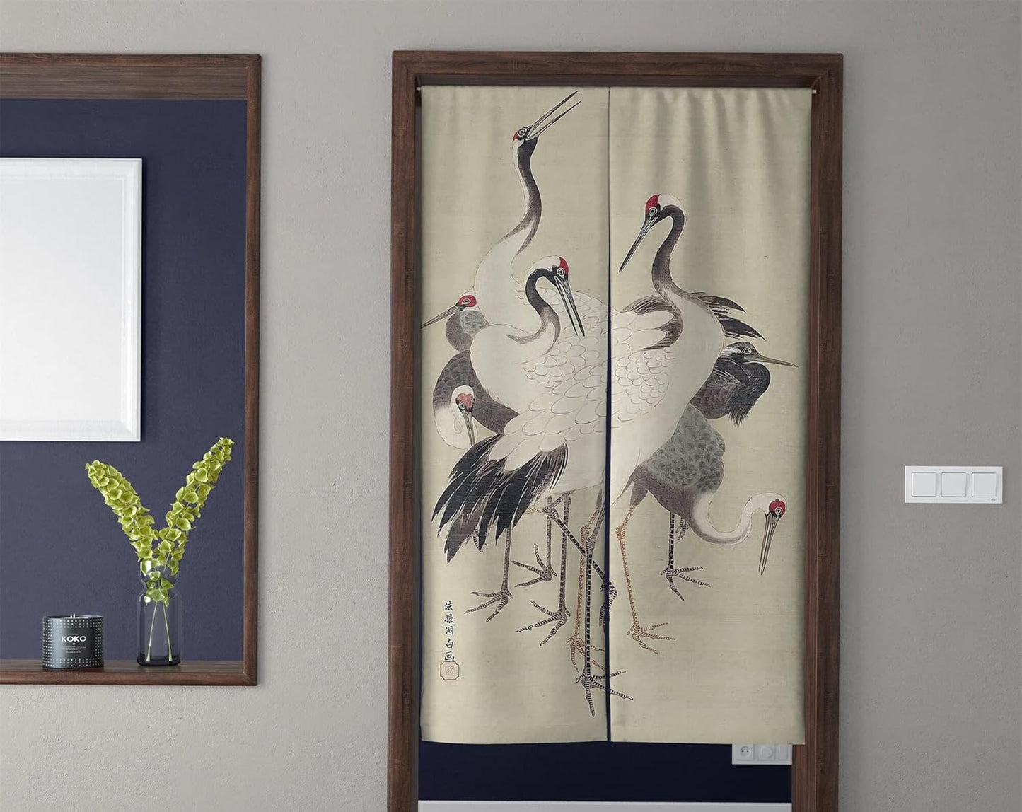 Chinese Traditional Ink Painting Doorway Curtain