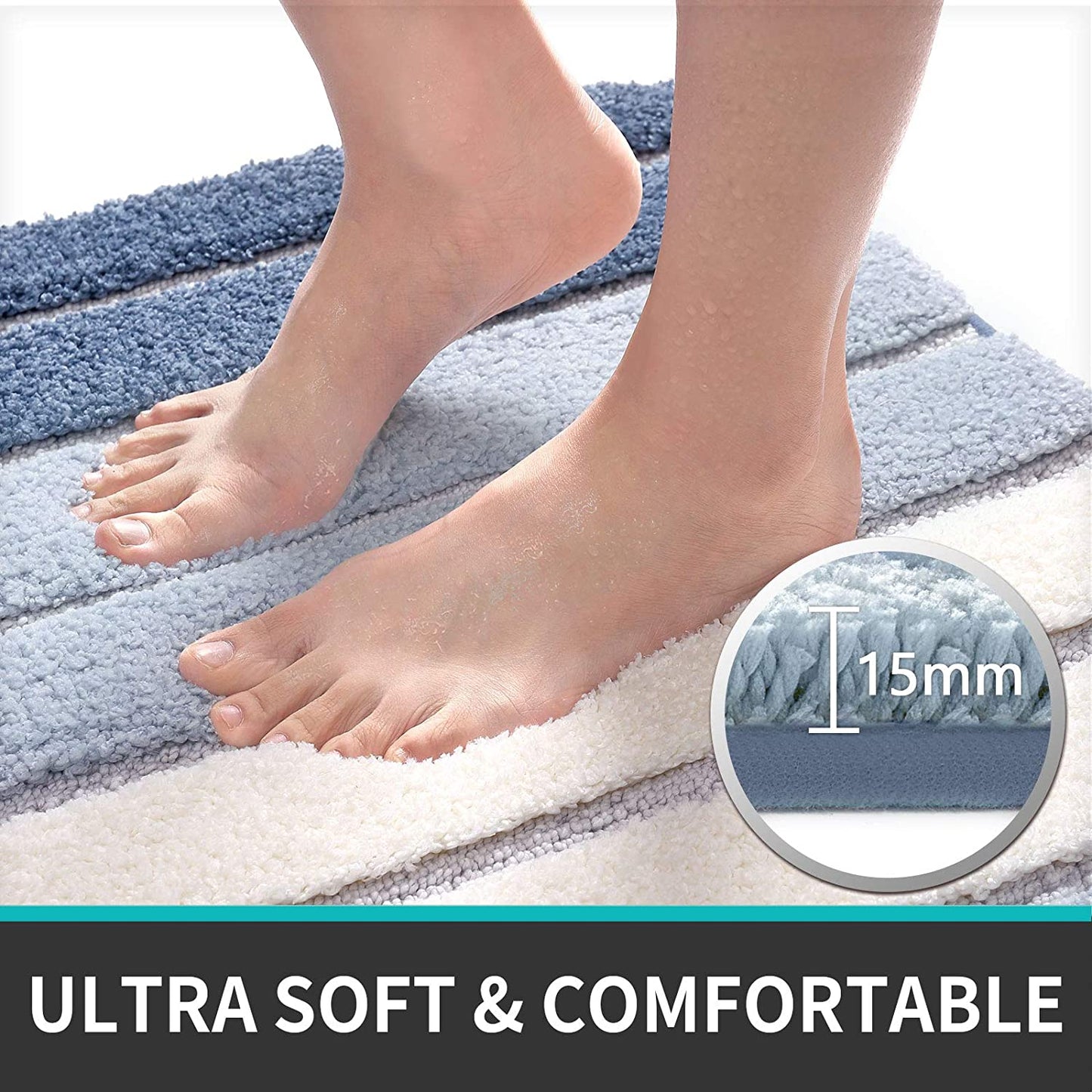 Color Stripes Bath Mat