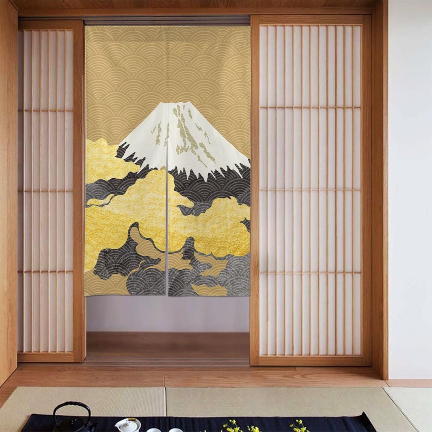 Mount Fuji Door Curtain