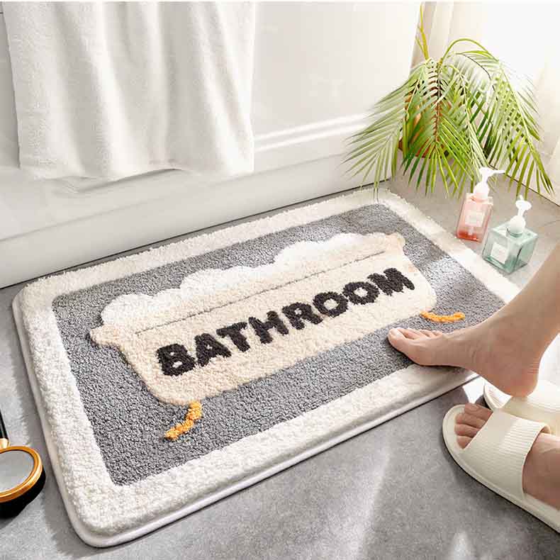 Feblilac Bathroom Bathtub Mat