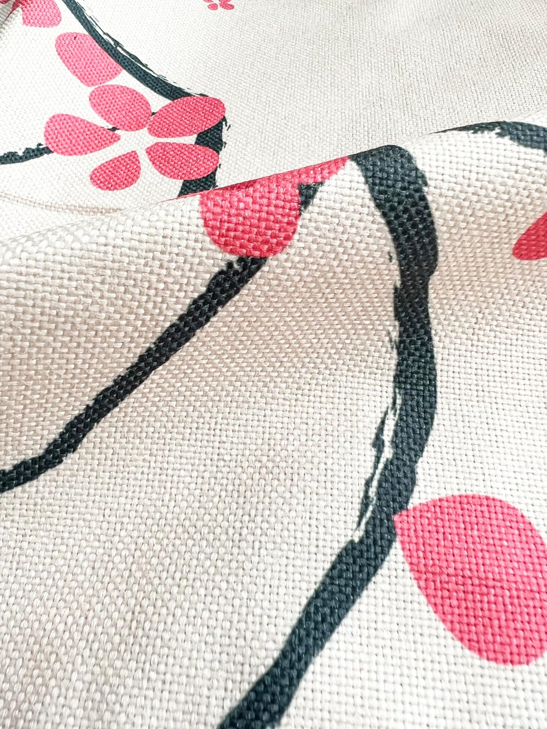 Pink plum blossom Noren Curtain
