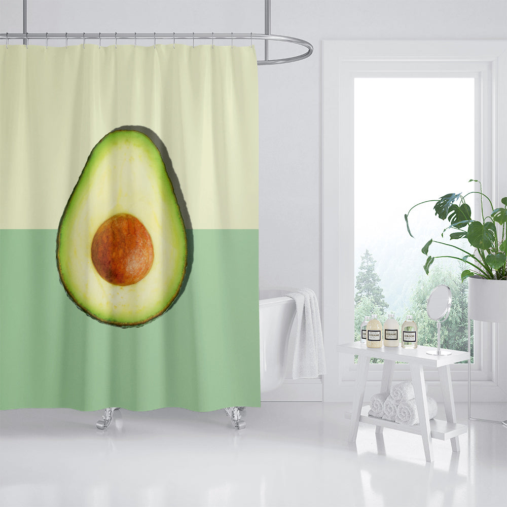 Cute Avocado Shower Curtain