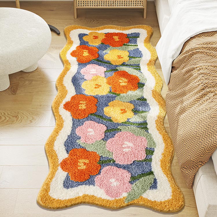 Lovely Flowers Bedroom Runner Mat Mom‘s Day Gift