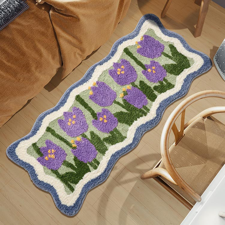 Lovely Flowers Bedroom Runner Mat Mom‘s Day Gift