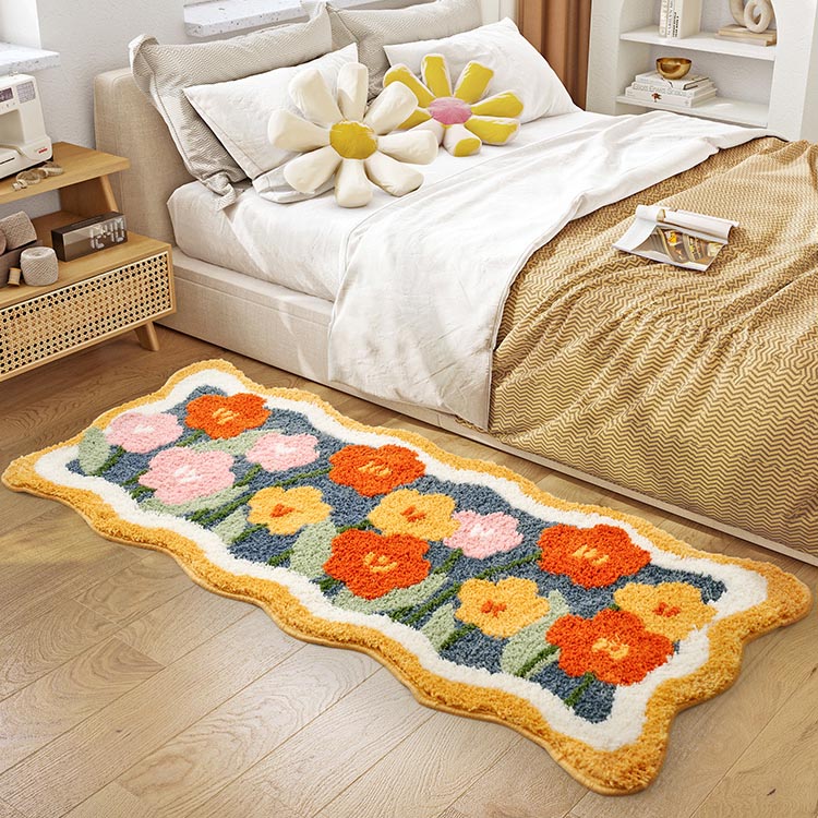 Lovely Flowers Bedroom Runner Mat Mom‘s Day Gift