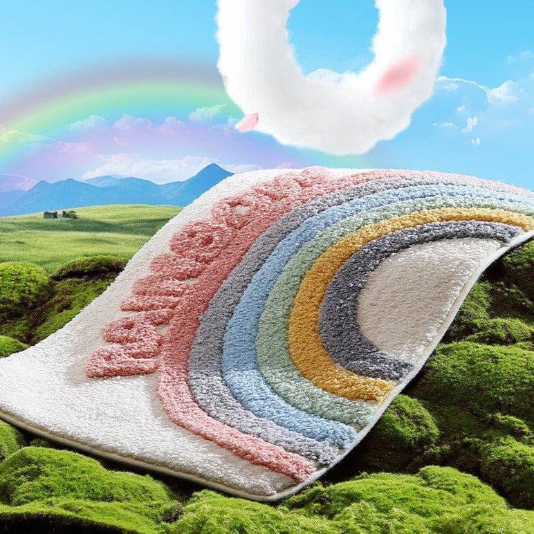 Rainbow Bath Mat - Vibrant and Fresh Bathroom Rug