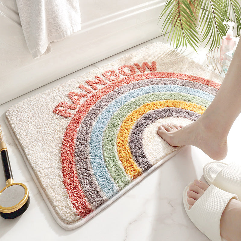 Rainbow Bath Mat - Vibrant and Fresh Bathroom Rug