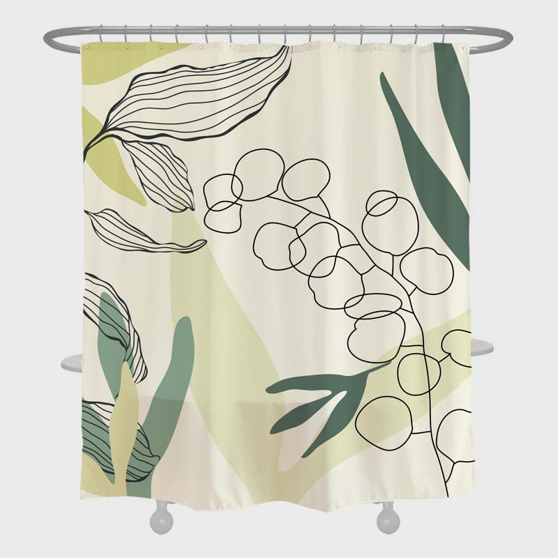 Lovely Forest Leaves Shower Curtain