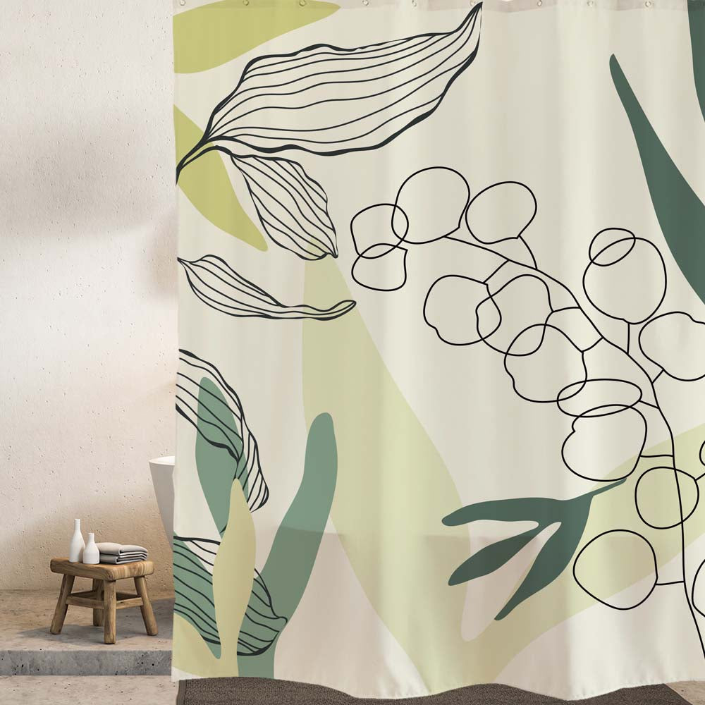 Lovely Forest Leaves Shower Curtain