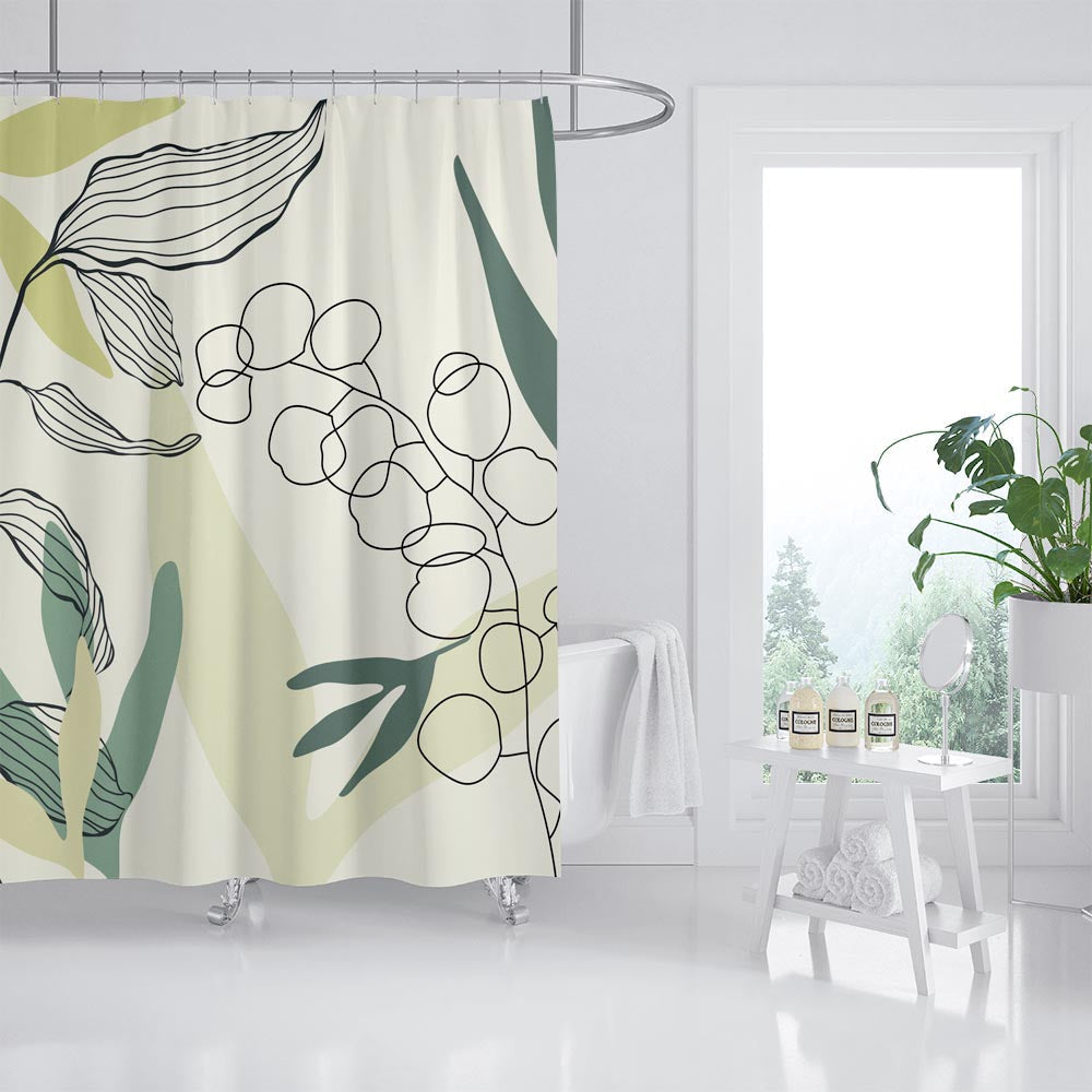 Lovely Forest Leaves Shower Curtain