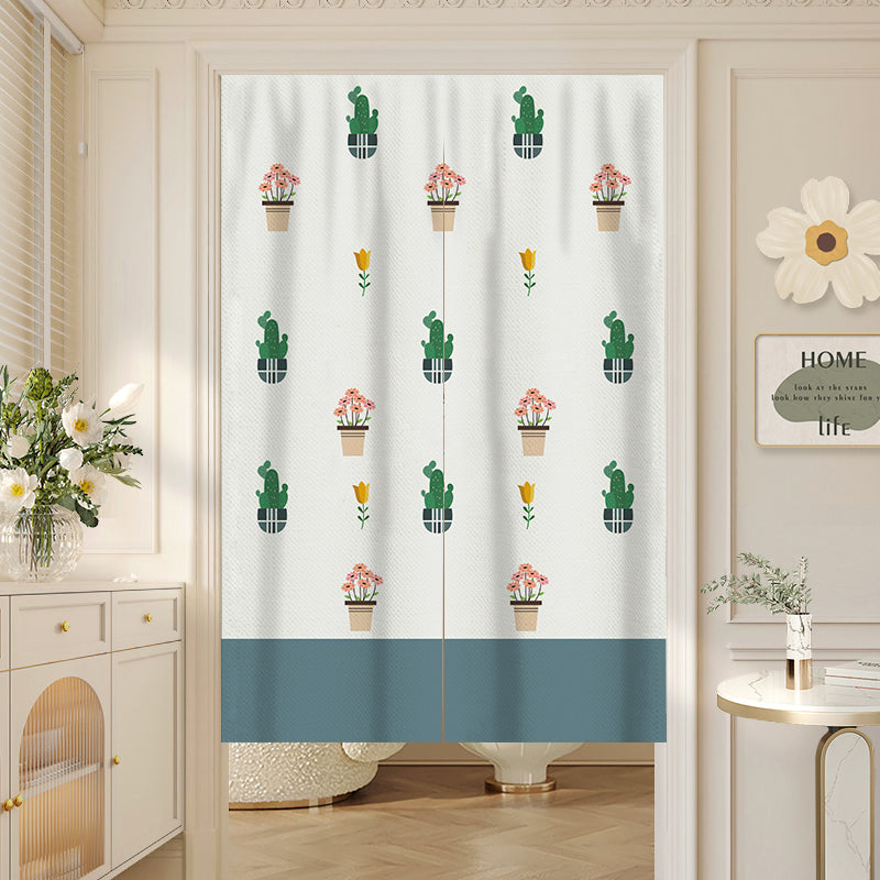 Sunshine Green Plants Door Curtain
