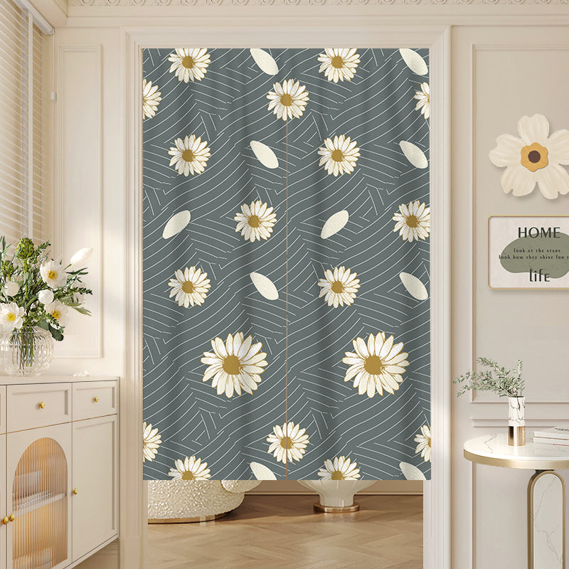Elegant Daisy Door Curtain