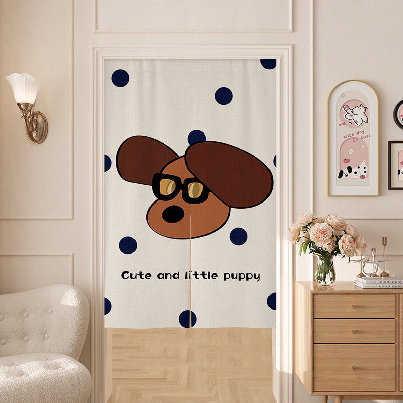 Big Ears Dog Door Curtain