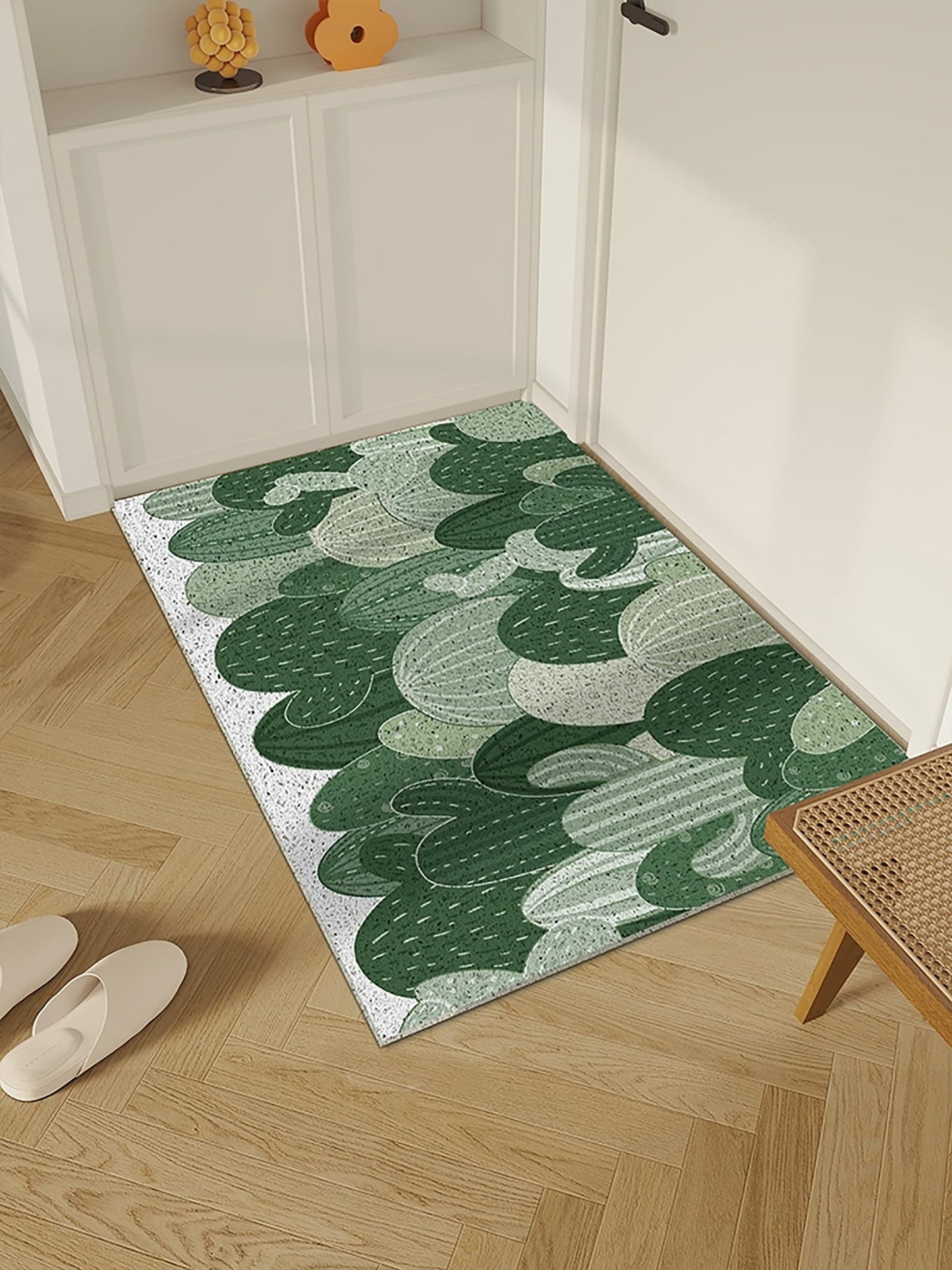 Green Cactus Entrance Door Mat