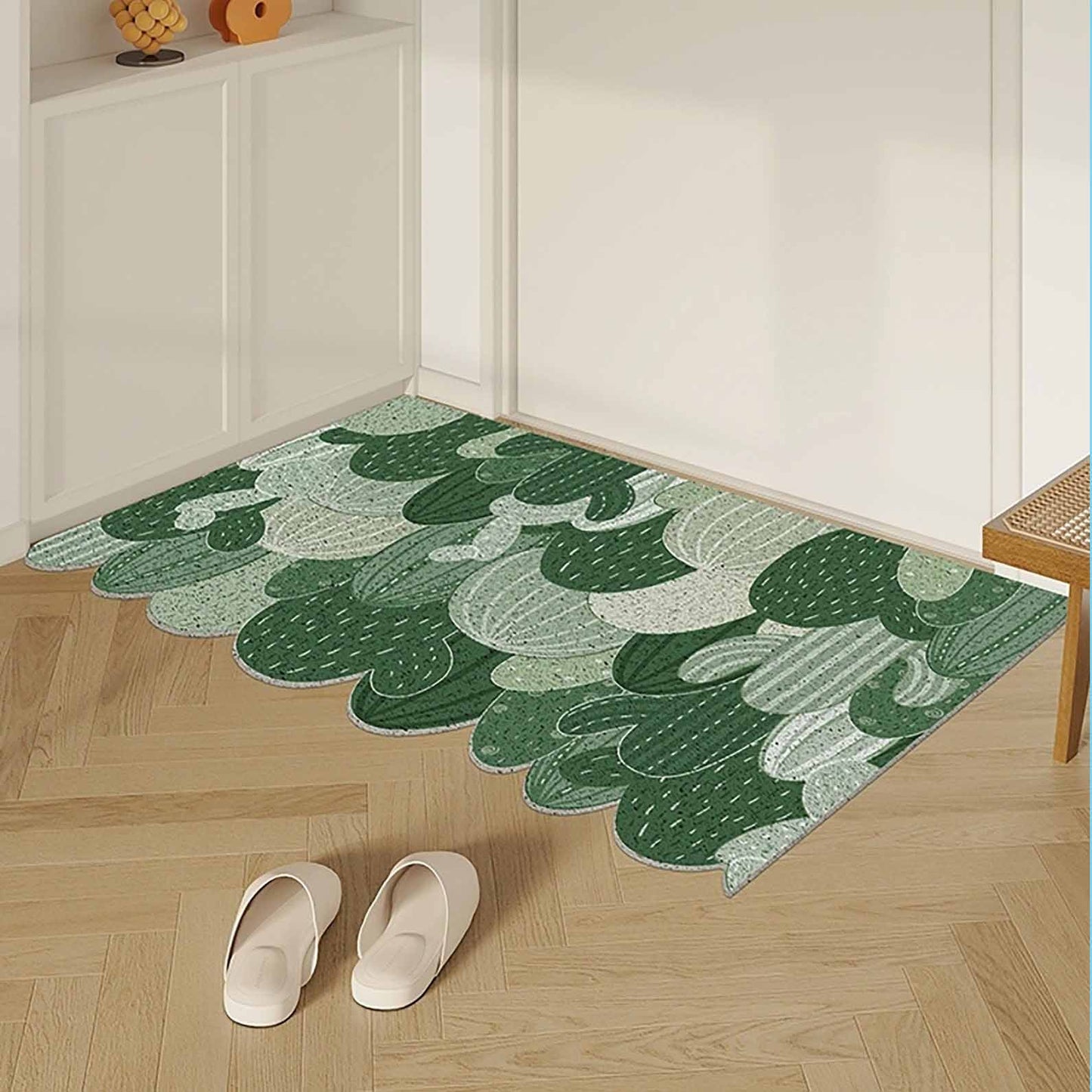 Green Cactus Entrance Door Mat