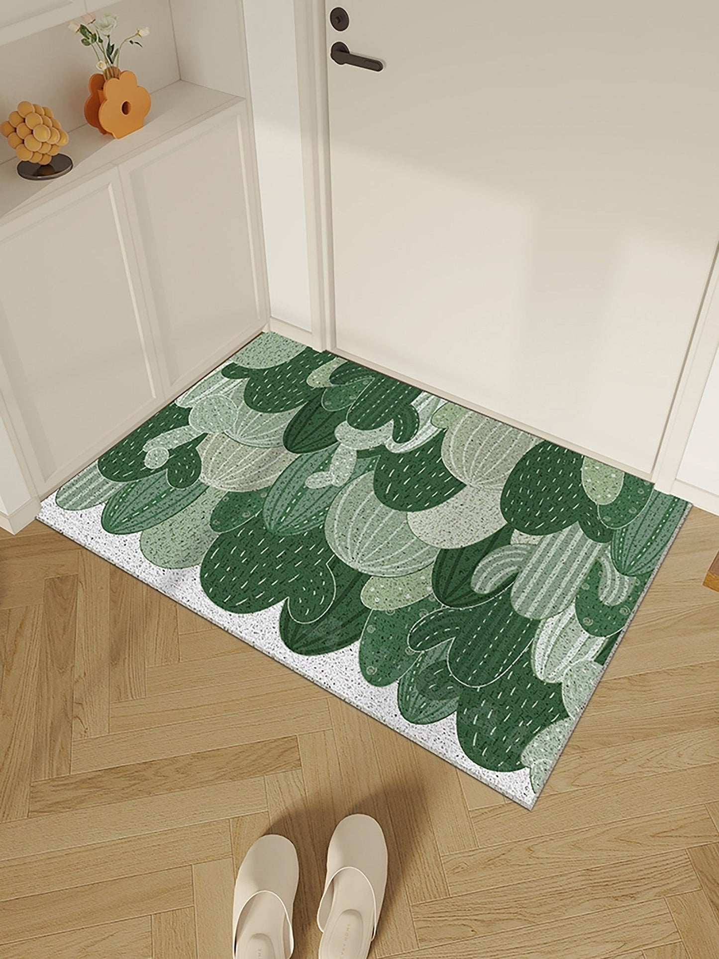 Green Cactus Entrance Door Mat