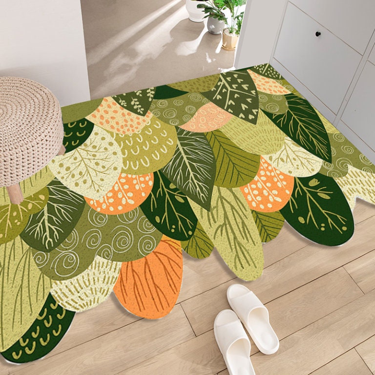 Green Forest Door Entrance Mat