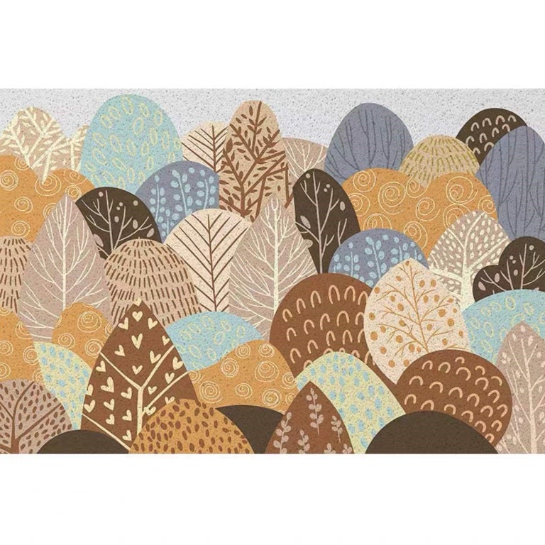 Green Forest Door Entrance Mat