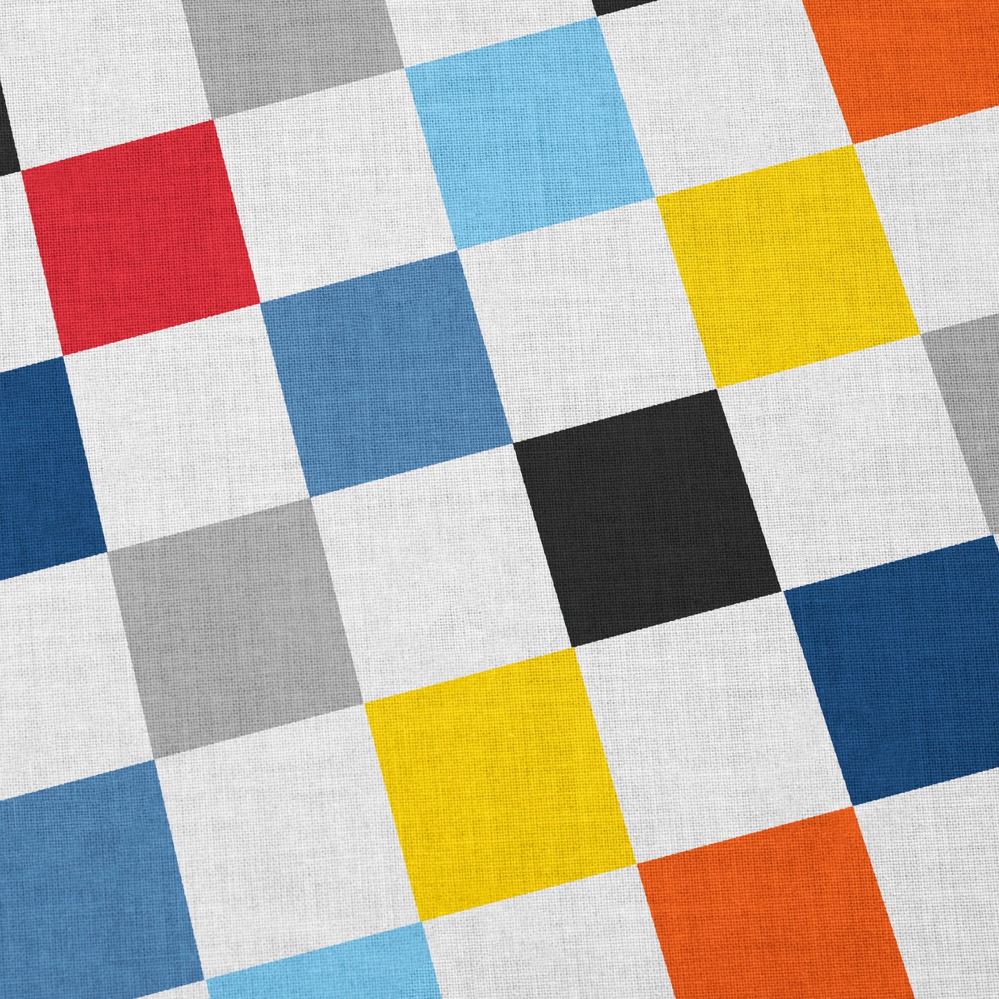 Color Checkerboard Doorway Curtain