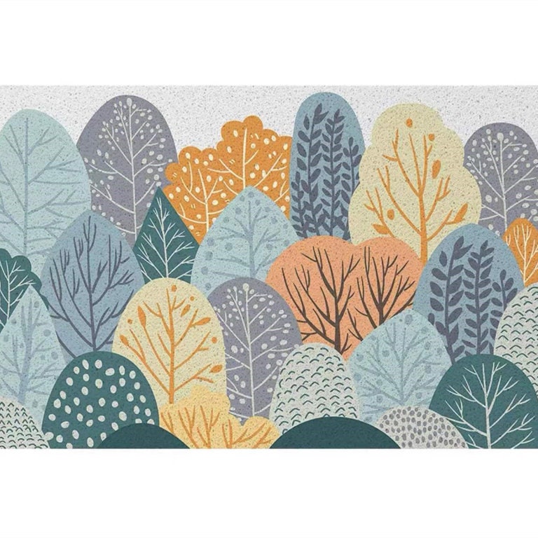 Green Forest Door Entrance Mat