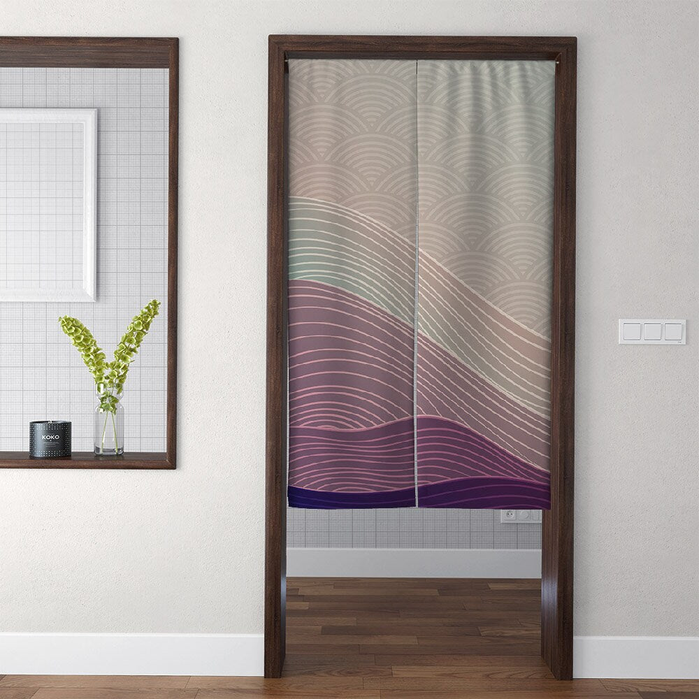 Wave Japanese Doorway Curtain