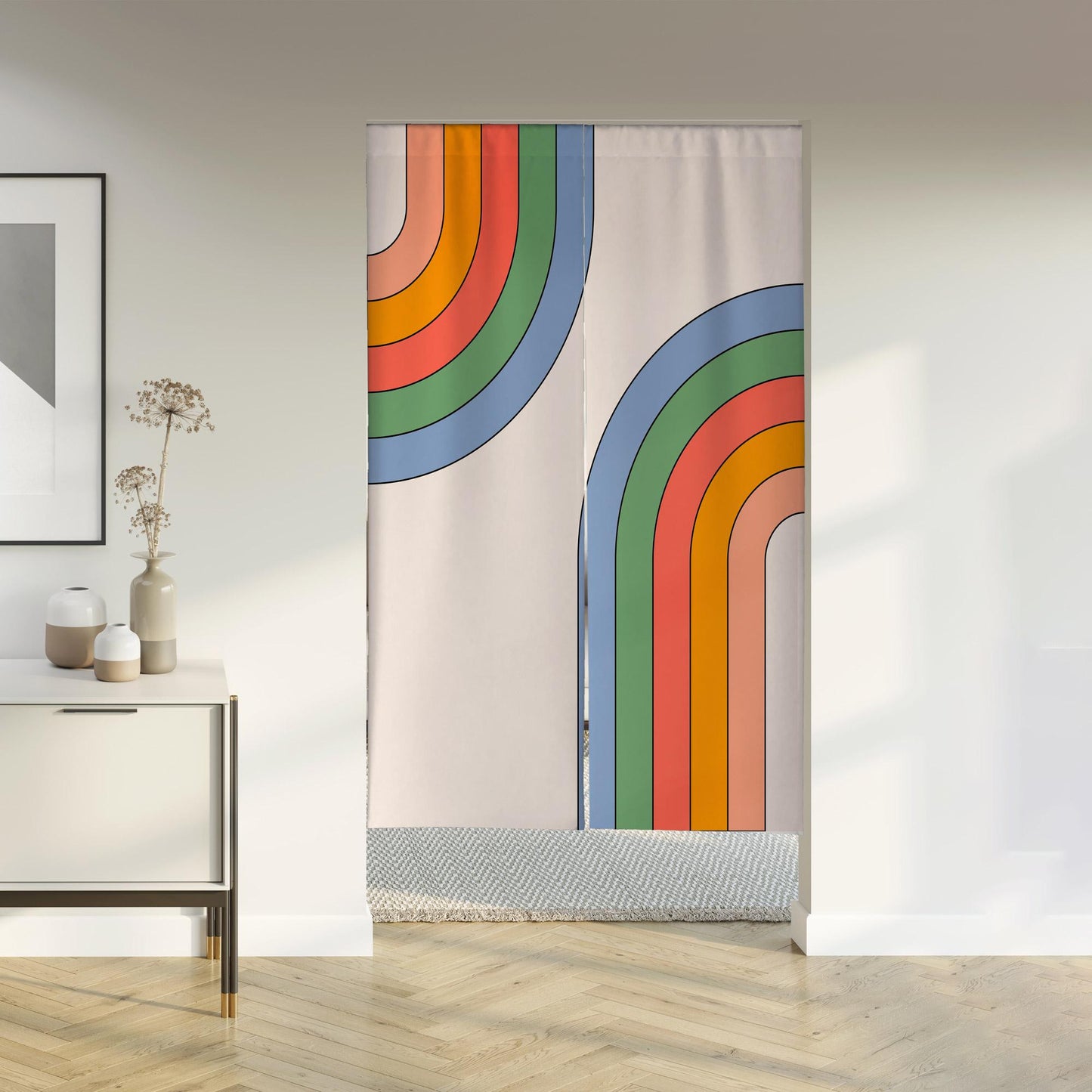Rainbow Noren Door Curtain