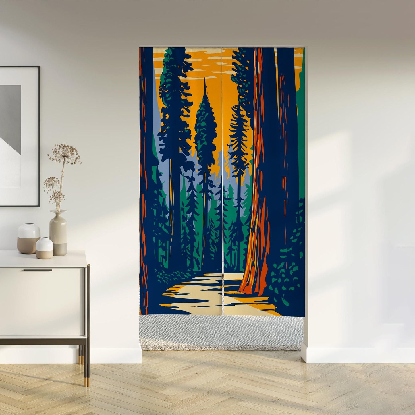 Forest Noren Door Curtain