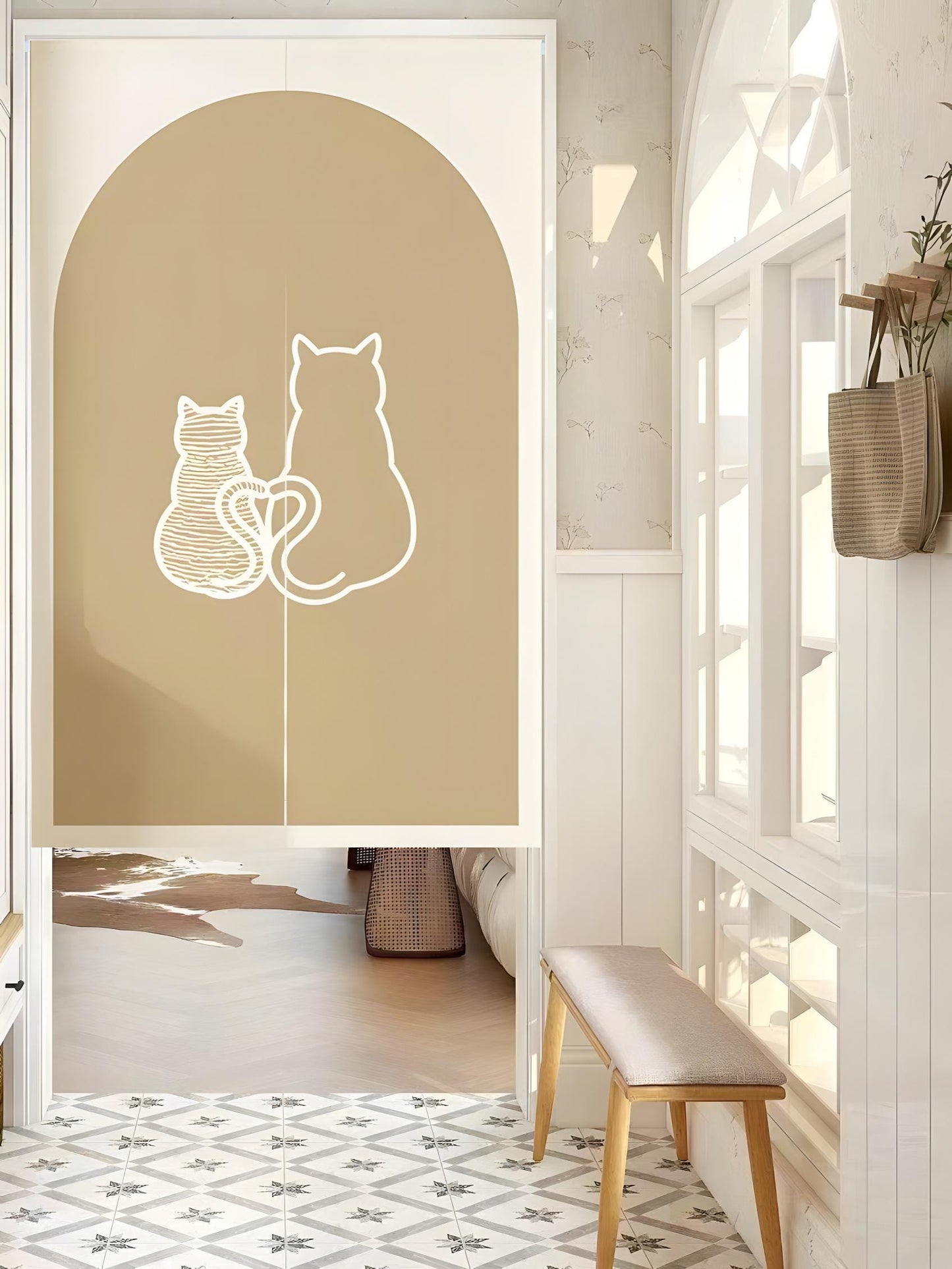 Cat back Doorway Curtains