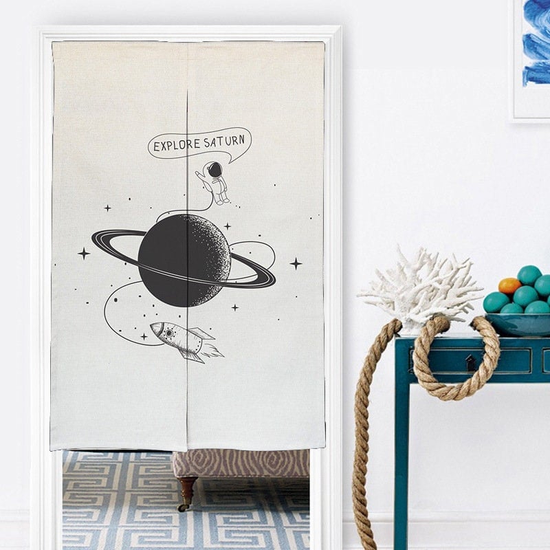 Spaceman Doorway Noren Curtain image 2