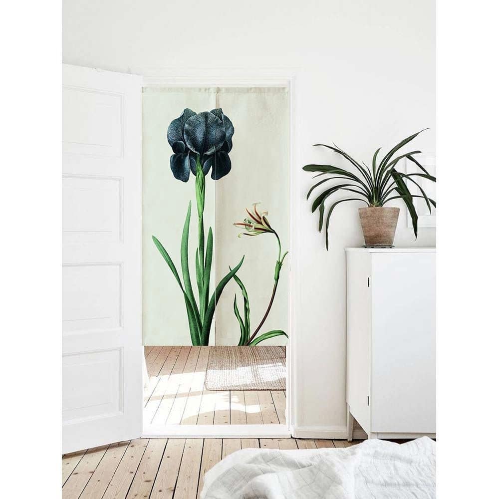 Floral Japanese Doorway Noren Curtain image 0