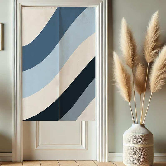 Abstract Mountain Noren Japanese Doorway Curtain image 0
