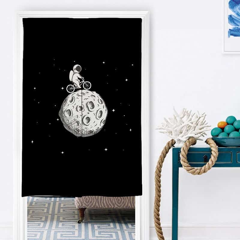 Spaceman Doorway Noren Curtain image 0